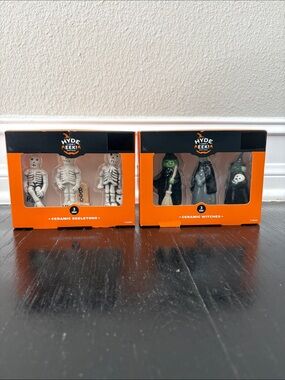Hyde & Eek! Boutique
Ceramic Halloween Figurines (Witches & Skeletons)